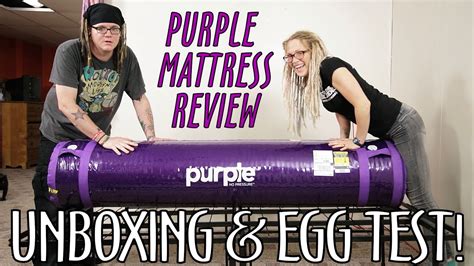 egg drop matress test woman|purple mattress raw egg test.